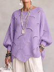 Mirela | Camisola Oversized de Malha Vazada