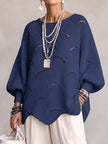 Mirela | Camisola Oversized de Malha Vazada