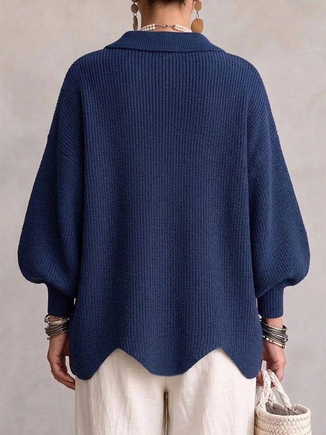 Isadora | Cardigan Longo com Grandes Botões Metálicos