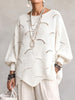 Mirela | Camisola Oversized de Malha Vazada