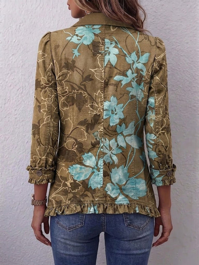 Luísa | Casaco floral boho em degradê