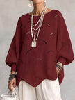 Mirela | Camisola Oversized de Malha Vazada