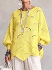Mirela | Camisola Oversized de Malha Vazada