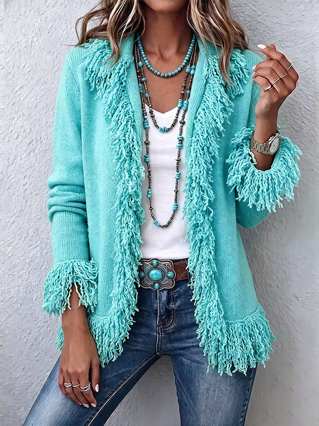 Zaira | Casaco de Franjas Boho