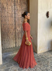Inês | Vestido Maxi de Ombro Descoberto