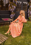 Vestido maxi elegante feminino
