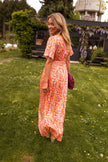 Vestido maxi elegante feminino