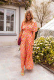 Vestido maxi elegante feminino
