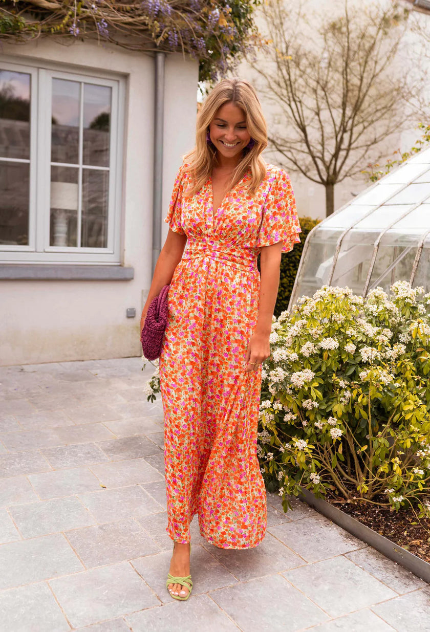 Vestido maxi elegante feminino