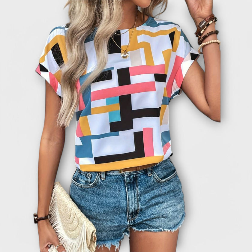 Blusa de manga curta feminino