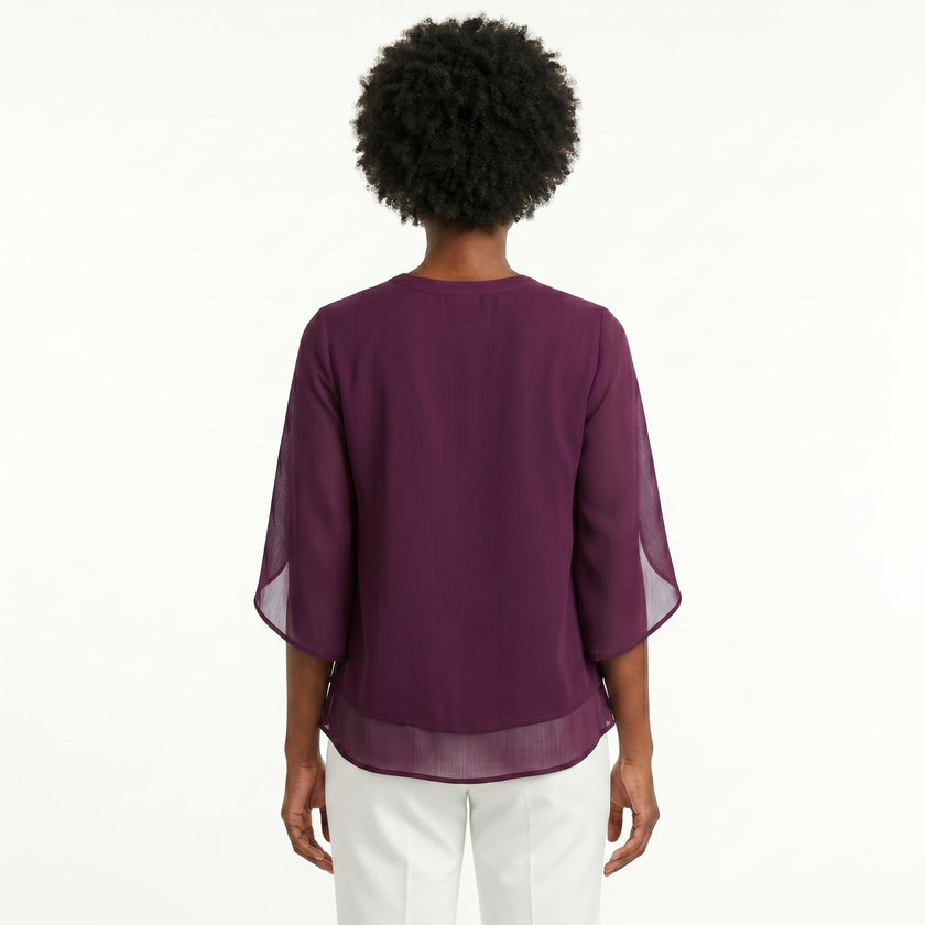 Francisca | Blusa com Mangas de Folhos