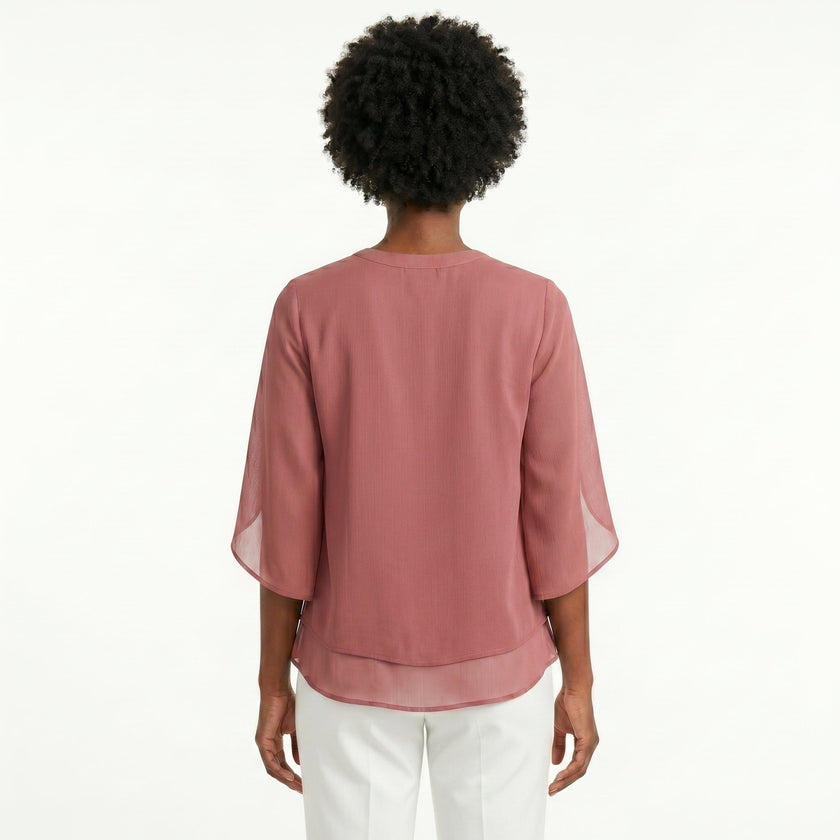 Francisca | Blusa com Mangas de Folhos