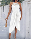 Ayla | Vestido Midi com Efeito Drapeado