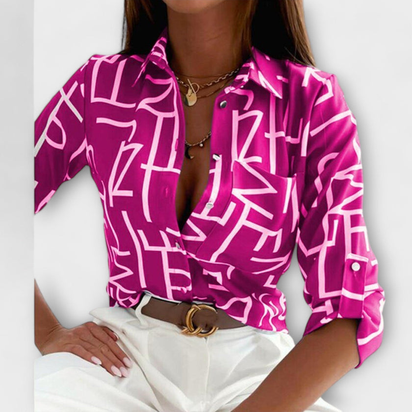 Blusa de gola clássica feminino