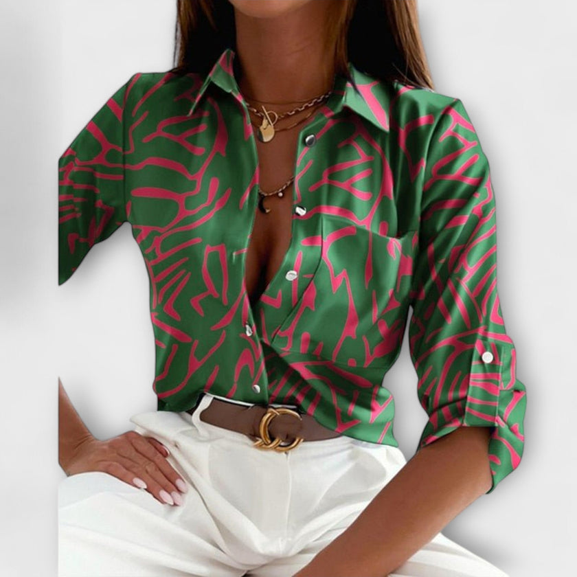 Blusa de gola clássica feminino