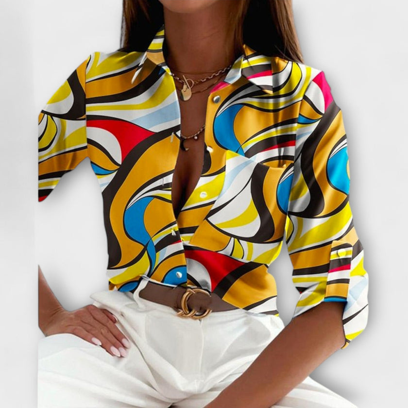 Blusa de gola clássica feminino