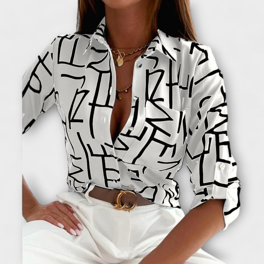 Blusa de gola clássica feminino